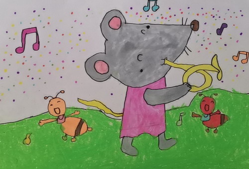 歌唱创意画简单好看
