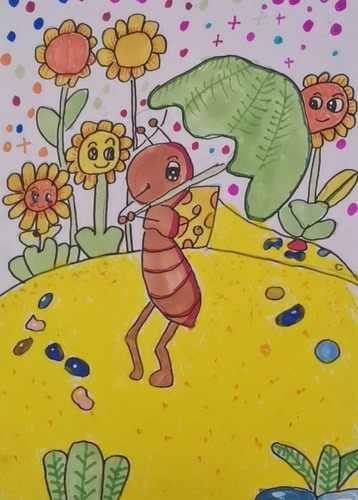 小蚂蚁画简单好看