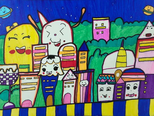 城堡儿童画创意