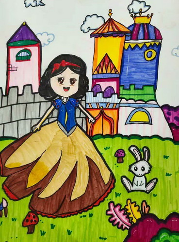 白雪公主绘画获奖作品