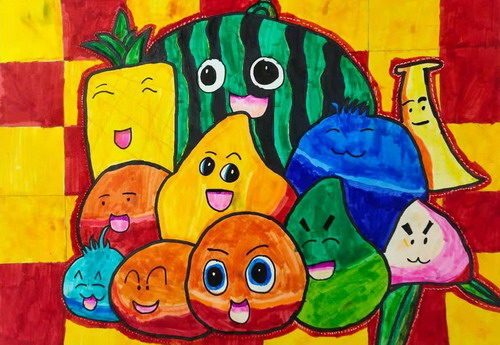 卡通水果手绘图片