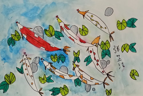 锦鲤手绘画