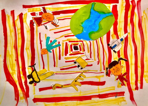 五维空间画画作品