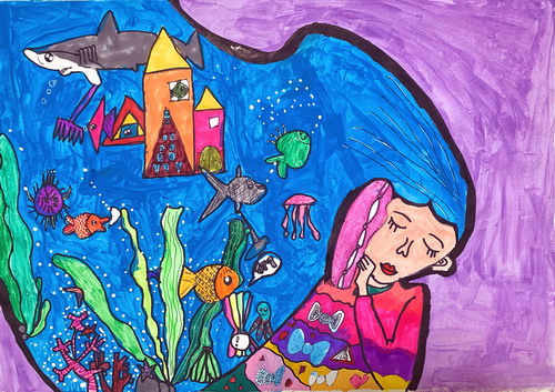 梦里的海底世界儿童绘画获奖