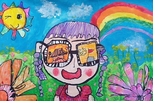 祖国我爱你儿童绘画一等奖