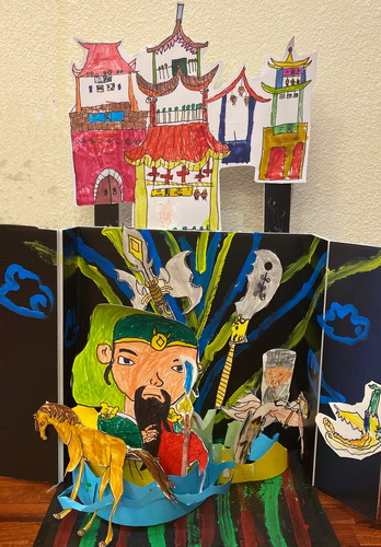 三国英雄传手绘画一等奖