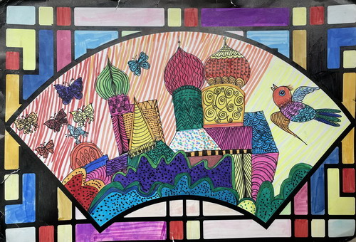 美丽的家园手绘画简单好看