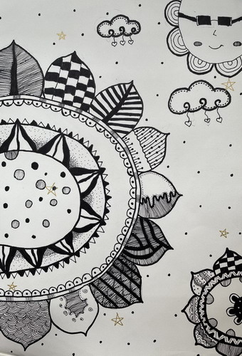 五彩儿童绘画简单