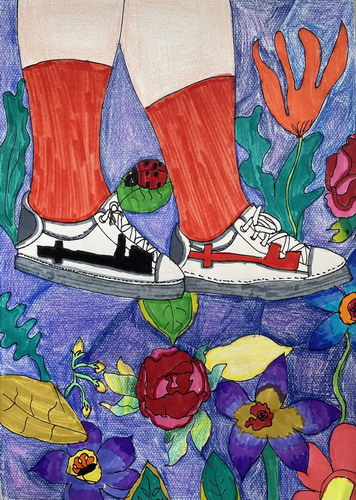 踏青儿童绘画一等奖