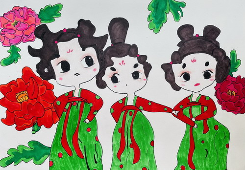 唐宫夜宴绘画一等奖