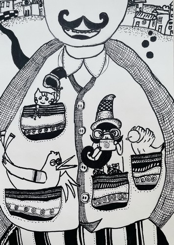 布偶画简单好看