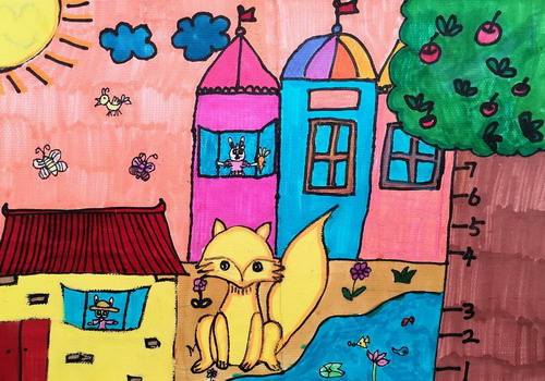 友好的邻居画简单又漂亮