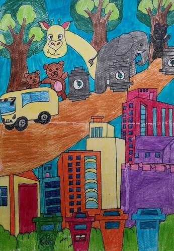 动物乐园绘画获奖作品