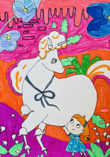 独角兽儿童绘画获奖
