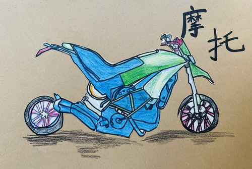 阳光中最帅的车手绘画获奖