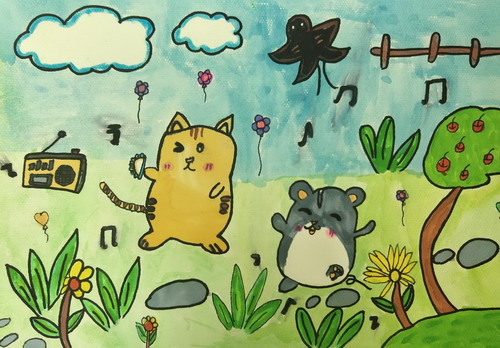 好朋友绘画获奖作品