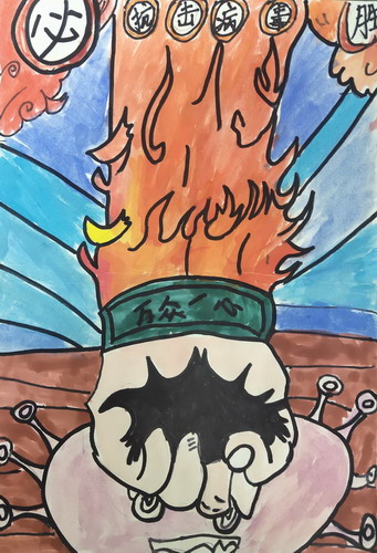 团结一心绘画获奖作品