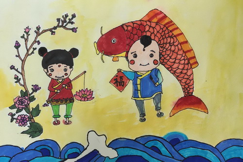 儿童嬉戏图画简单好看