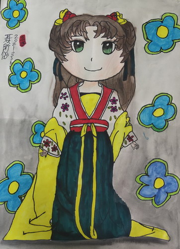 踏青创意画简单好看