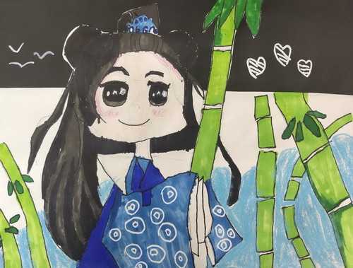 古风少女手绘画简单好看