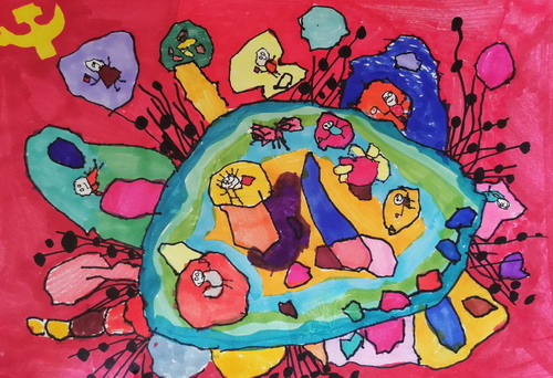 祖国的小精灵手绘画获奖