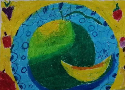 哈密瓜儿童画一等奖