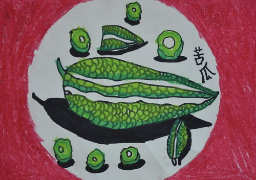 苦瓜儿童绘画一等奖