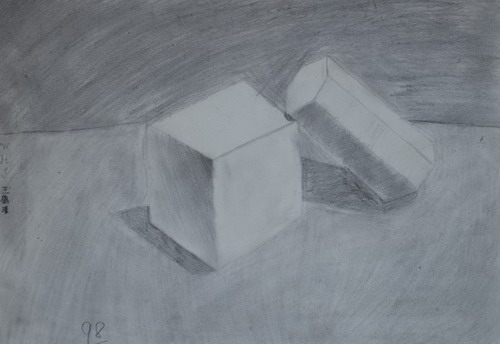 素描几何画画图片