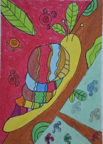 蜗牛手绘画