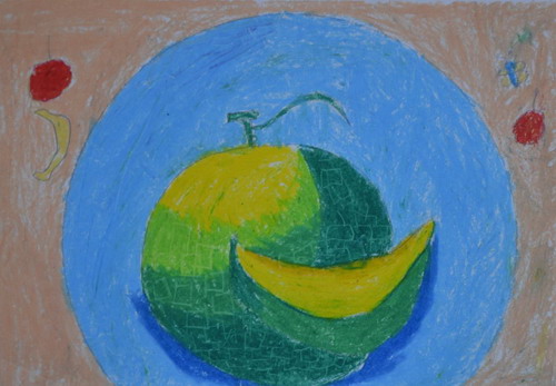 哈密瓜画简单好看