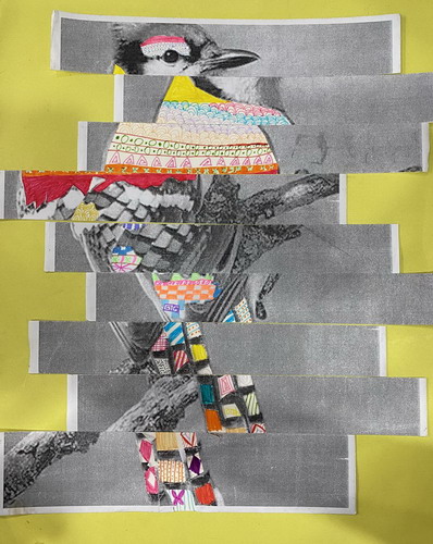 神秘的小鸟儿童绘画一等奖