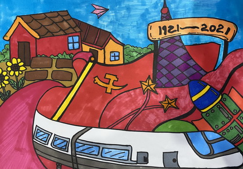 和谐号归来画画简单