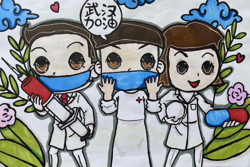 护士手绘画简单好看