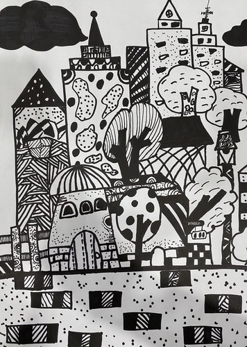 巫女的森林绘画图片