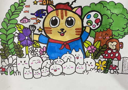 可爱的小团团绘画获奖