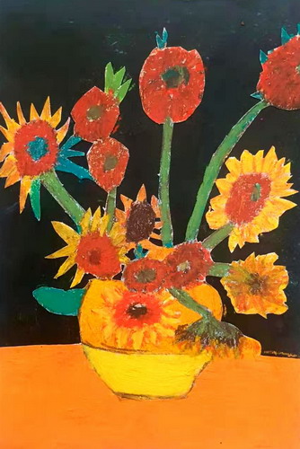 向日葵手绘图片