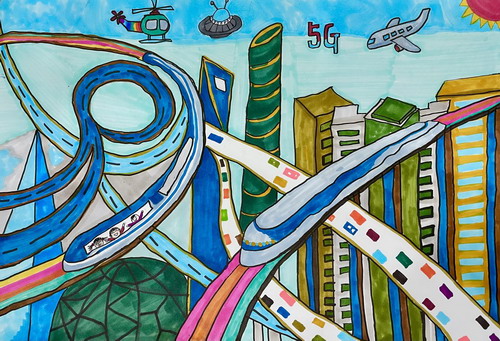 戴珍珠耳环的女生画画简单