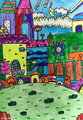 森林城堡儿童绘画获奖