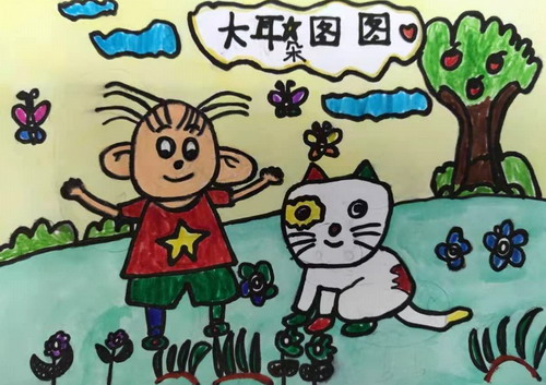 唐宫夜宴图画画简单