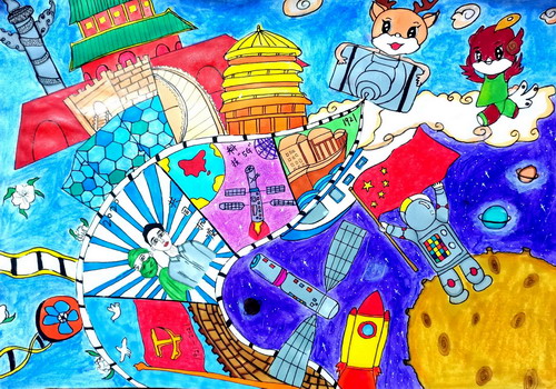 长大后我就成了你儿童绘画