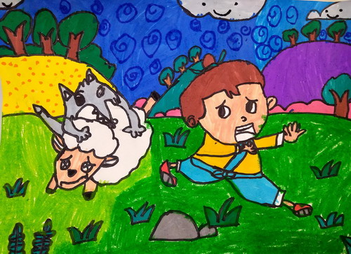 丝绸之路，时间之路创意画