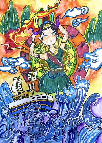 楼兰之下，沧海之上儿童画