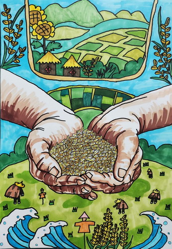 童心向党画画好看