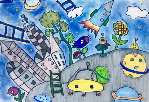 美妙星球绘画作品