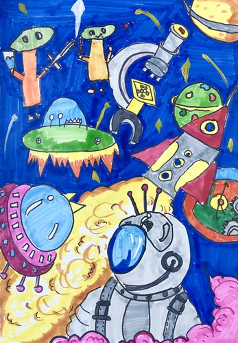 探索宇宙绘画获奖