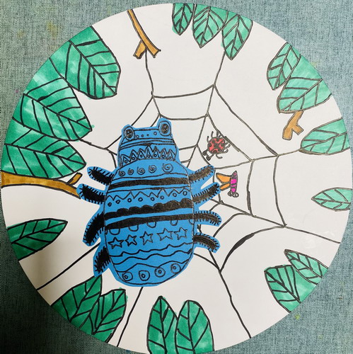 蜘蛛创意画获奖