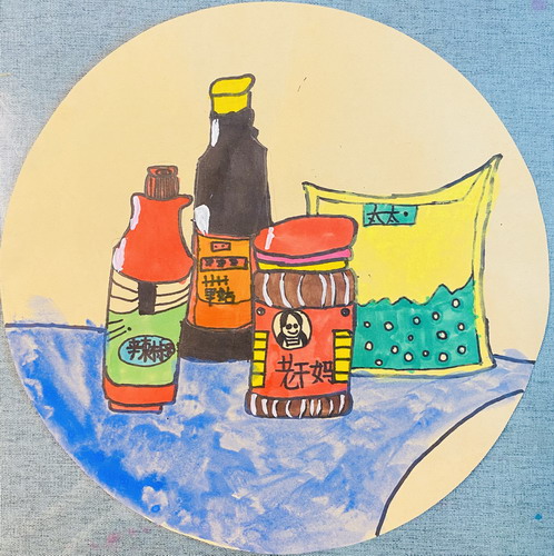 厨房一角手绘画一等奖