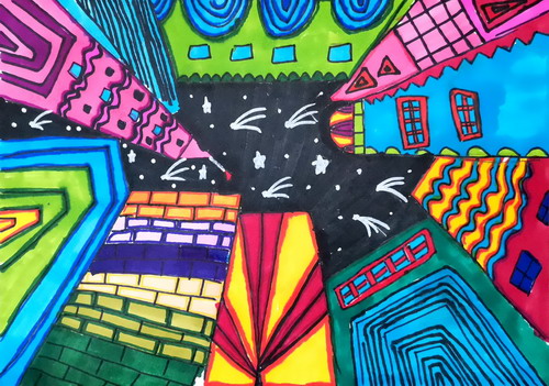 换一种视角  发现不一样的美创意画简单好看