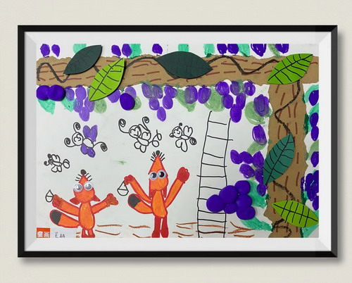 狐狸与葡萄画简单好看