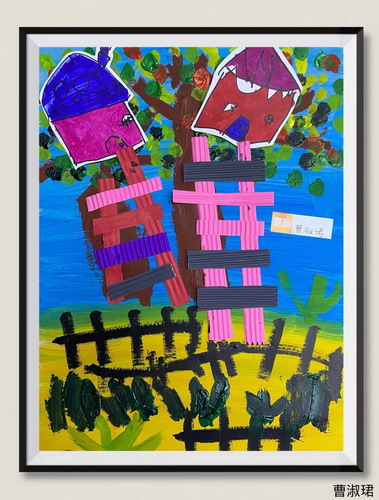 树屋创意画简单好看